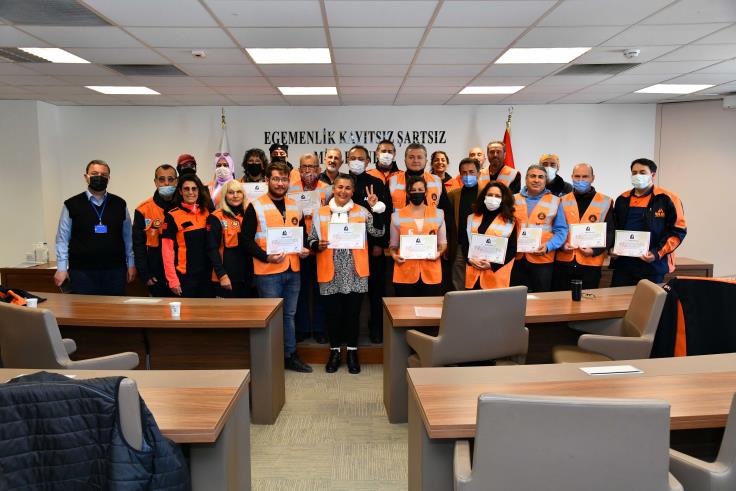 Afet gönüllülerine sertifikaları verildi