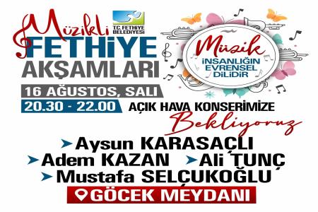 Müzikli Fethiye Akşamları Göcek ve Ölüdeniz’de devam edecek