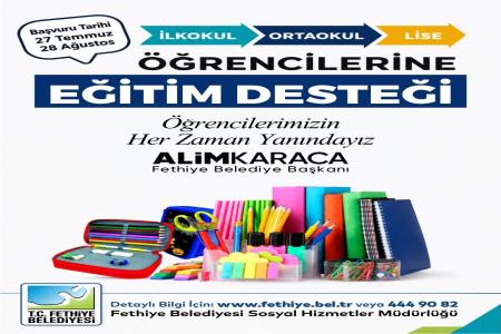 ÖĞRENCİLERE EĞİTİM DESTEĞİ