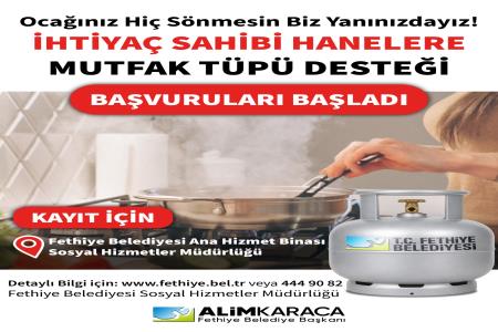 İhtiyaç Sahibi Hanelere Mutfak Tüpü Desteği Başlıyor